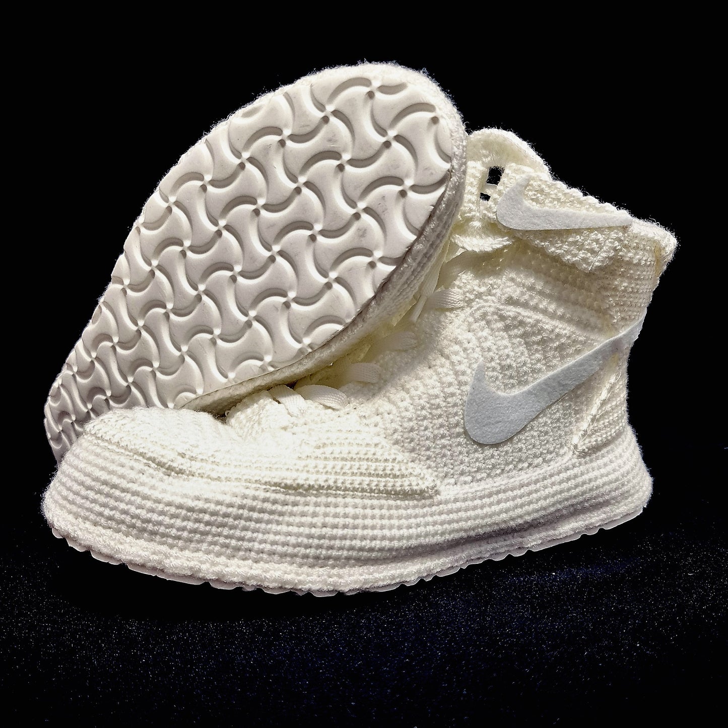 Jordan Force Sneakers Plush Slippers Custom Basketball Shoes Cute Warm All White Booties - Byseay