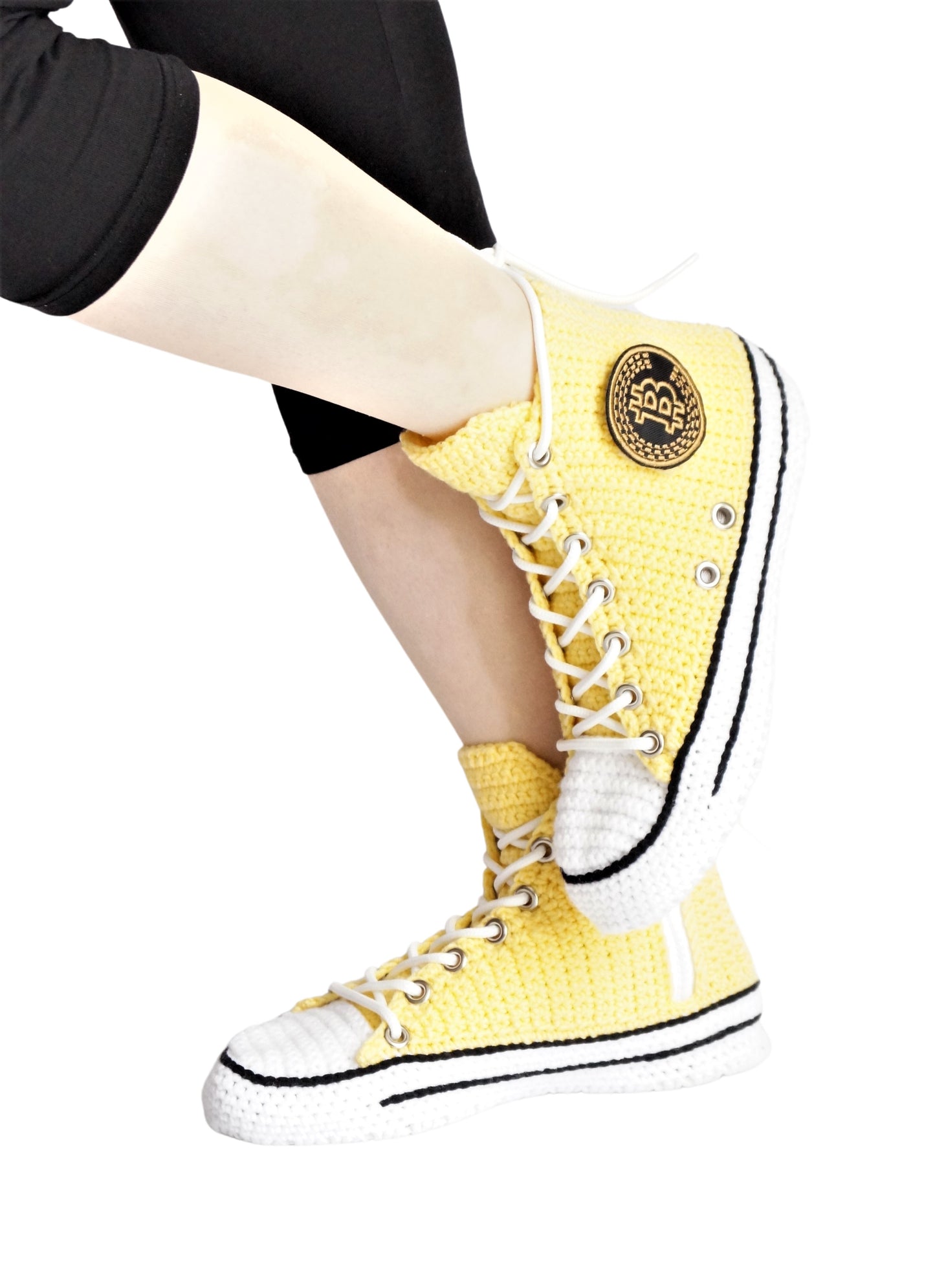 Bitcoin Converse Sneakers Slippers Chuck High Tops Plush Shoes - Byseay