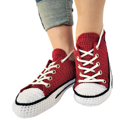 Converse Embroidered Handmade Custom Slippers Low Top Sneakers Breathable Wool Socks - Byseay