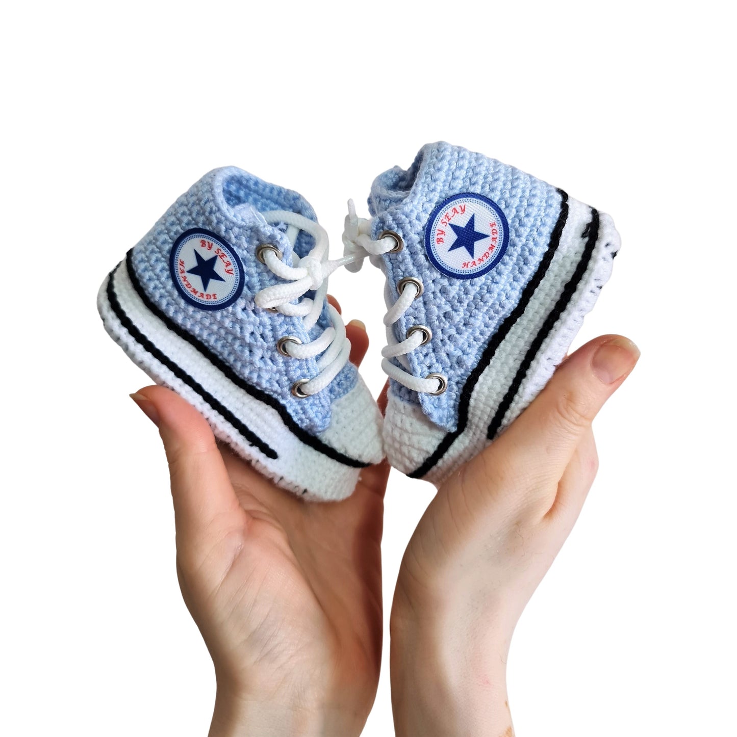 Light Blue Baby Booties Natural Cotton Slippers Sneakers, Newborn Wool Dress Crochet Organic Winter Socks, Toddler Cute Fluffy Plush Shoes