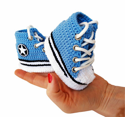 Converse Baby Red Booties Crib Shoes Wool Sneakers Slippers Infant Plush Socks