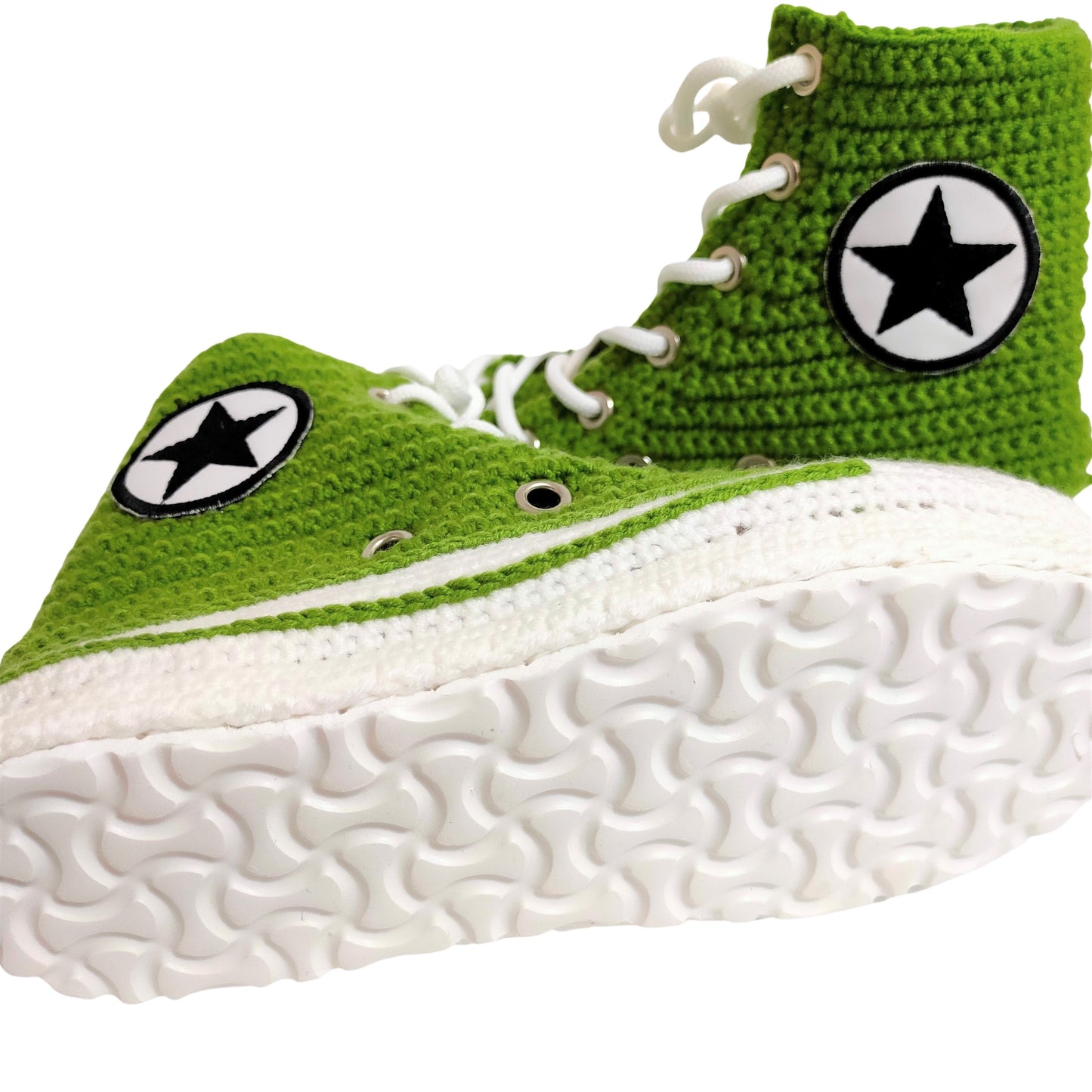 Converse Green Sneakers Plush Slippers Custom Canvas Classic Home Shoes - Banned Goods Embroidered Platform Multi Colored Personalized Socks