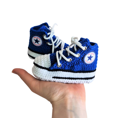 Baby Converse Booties Shoes Green Slippers - Infant High Tops baby Shower Handmade Socks - Newborn Custom Personalized Cute Soft Clothes