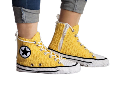 Canvas Lemon Yellow Seasonal Custom Home Slippers Soft Plush Comfortable Sneakers Breathable - Byseay