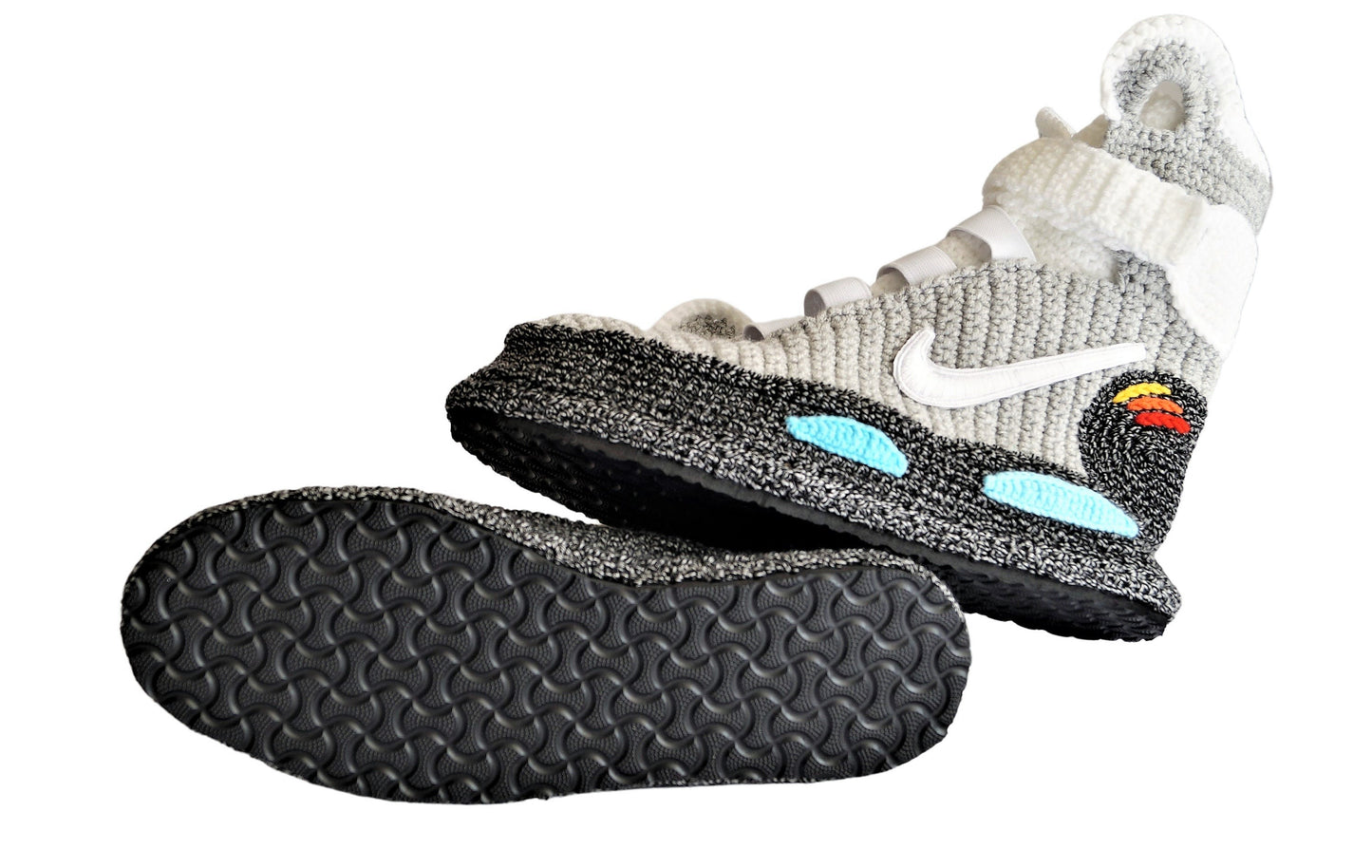 Back to the Future Knitted Air Mag Plush Slippers Sneakers Marty McFly House Shoes - Byseay