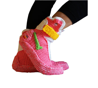 Air Mag Pink Marty McFly Flying Shoes Back to the Future Sneakers Plush Slippers - Byseay