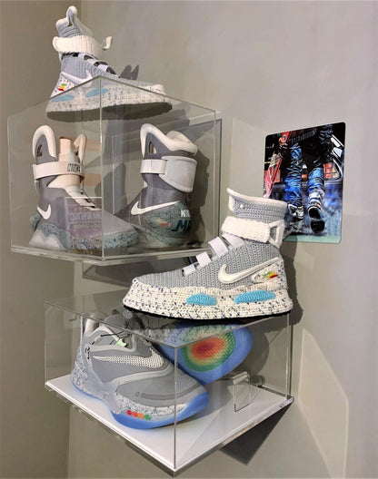 Back To The Future Custom Air Mag Crochet Shoes - Marty McFly Knitted Sneakers Slippers - Byseay