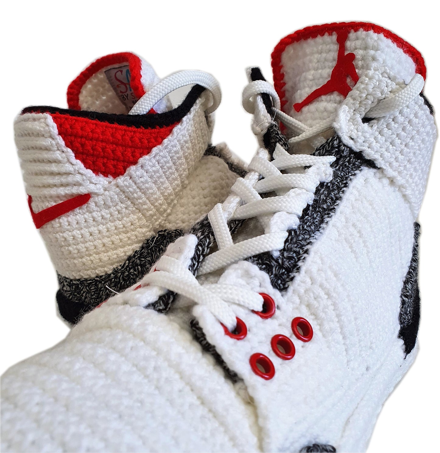 Jordan 3 Retro Crochet Home Slippers Custom Sneakers Basketball Plush Shoes