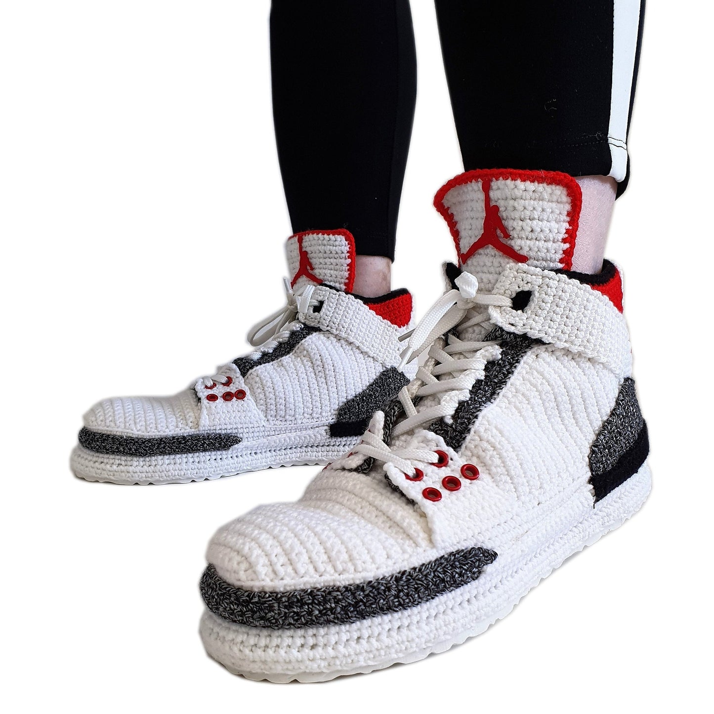 Jordan 3 sneakers plush slippers handmade