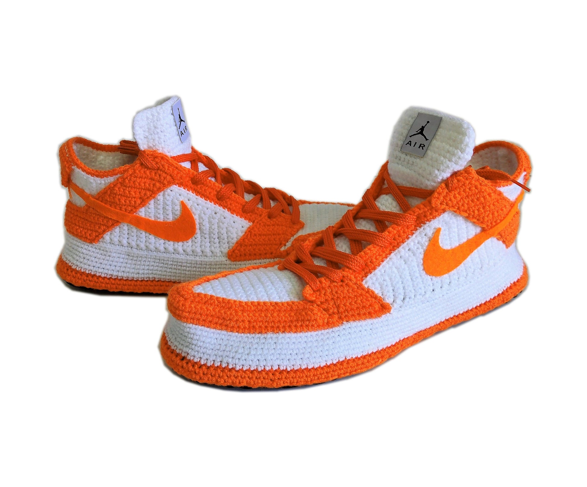 Jordan Dunk Low Orange Sneakers Plush Slippers plush Shoes Booties Soft Socks - Byseay