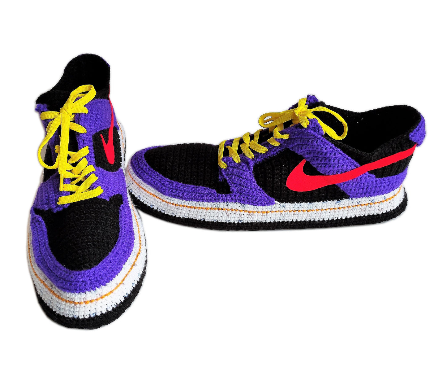 Jordan Dunk Low Purple Sneakers Plush Slippers - Byseay