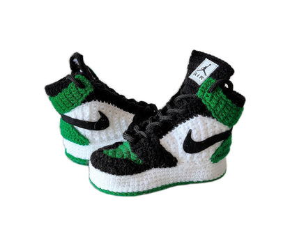 Jordan Green Baby Crochet SneakersToddler Boy Girl Handmade Shoes Slippers - Byseay