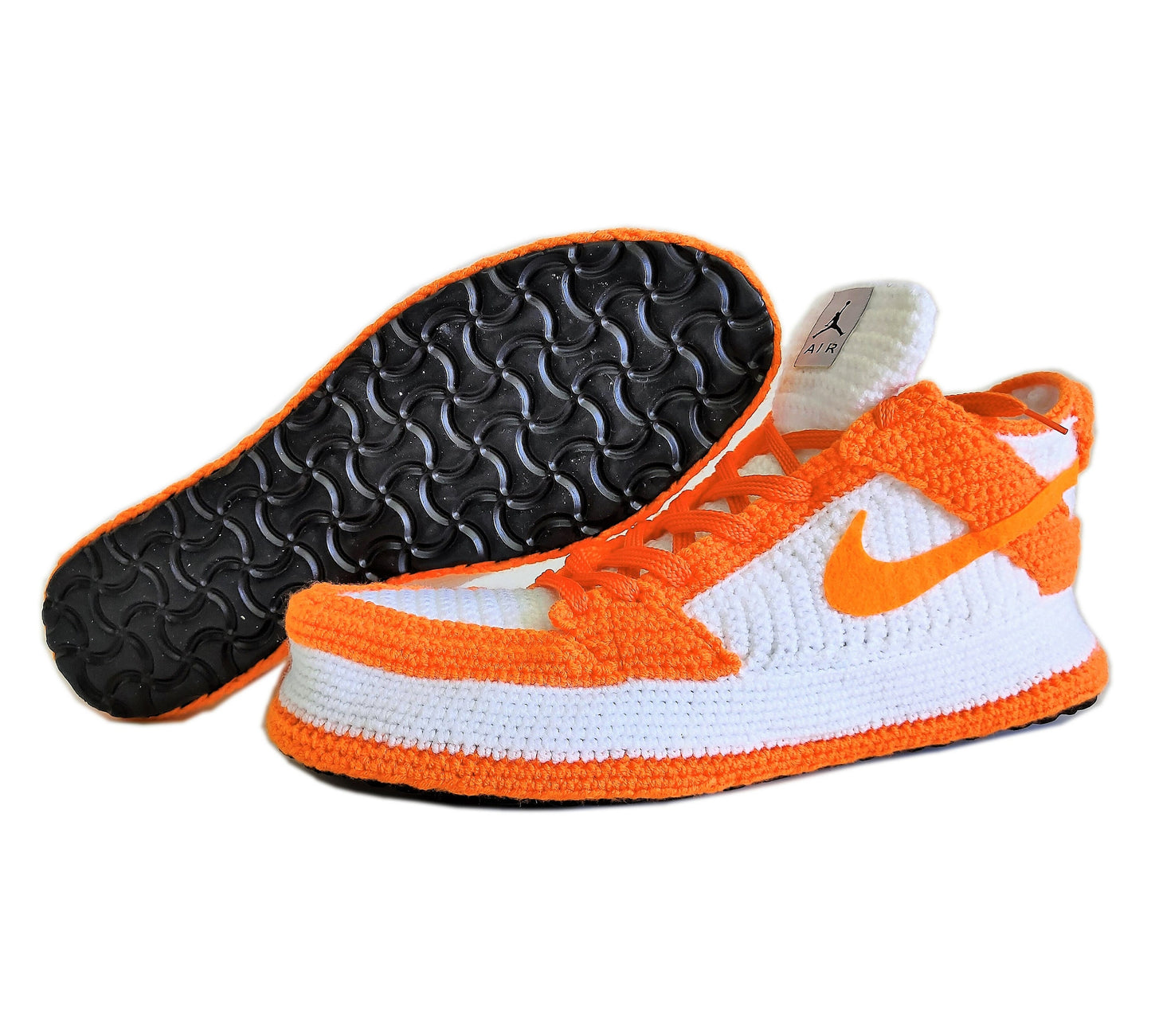 Jordan Dunk Low Orange Sneakers Plush Slippers plush Shoes Booties Soft Socks - Byseay