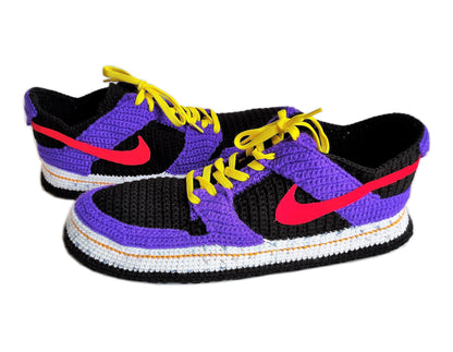 Jordan Dunk Low Purple Sneakers Plush Slippers - Byseay