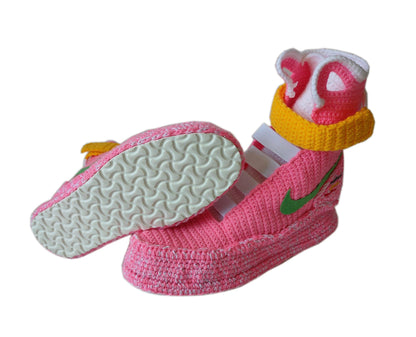 Air Mag Pink Marty McFly Flying Shoes Back to the Future Sneakers Plush Slippers - Byseay