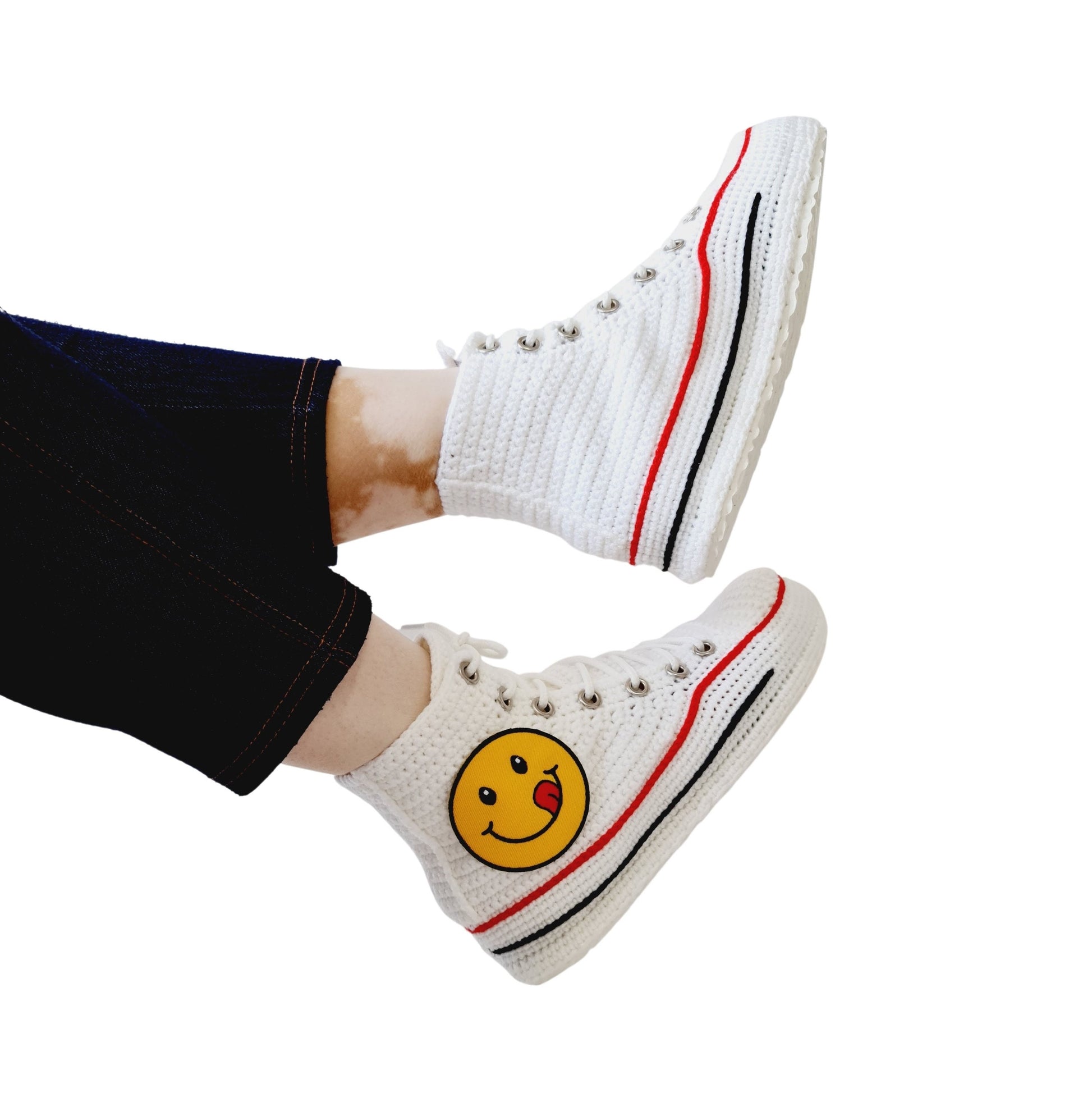 Classic Converse Shoes Emoji Casual Sneakers Custom Slippers Cotton Plush Soft - Byseay