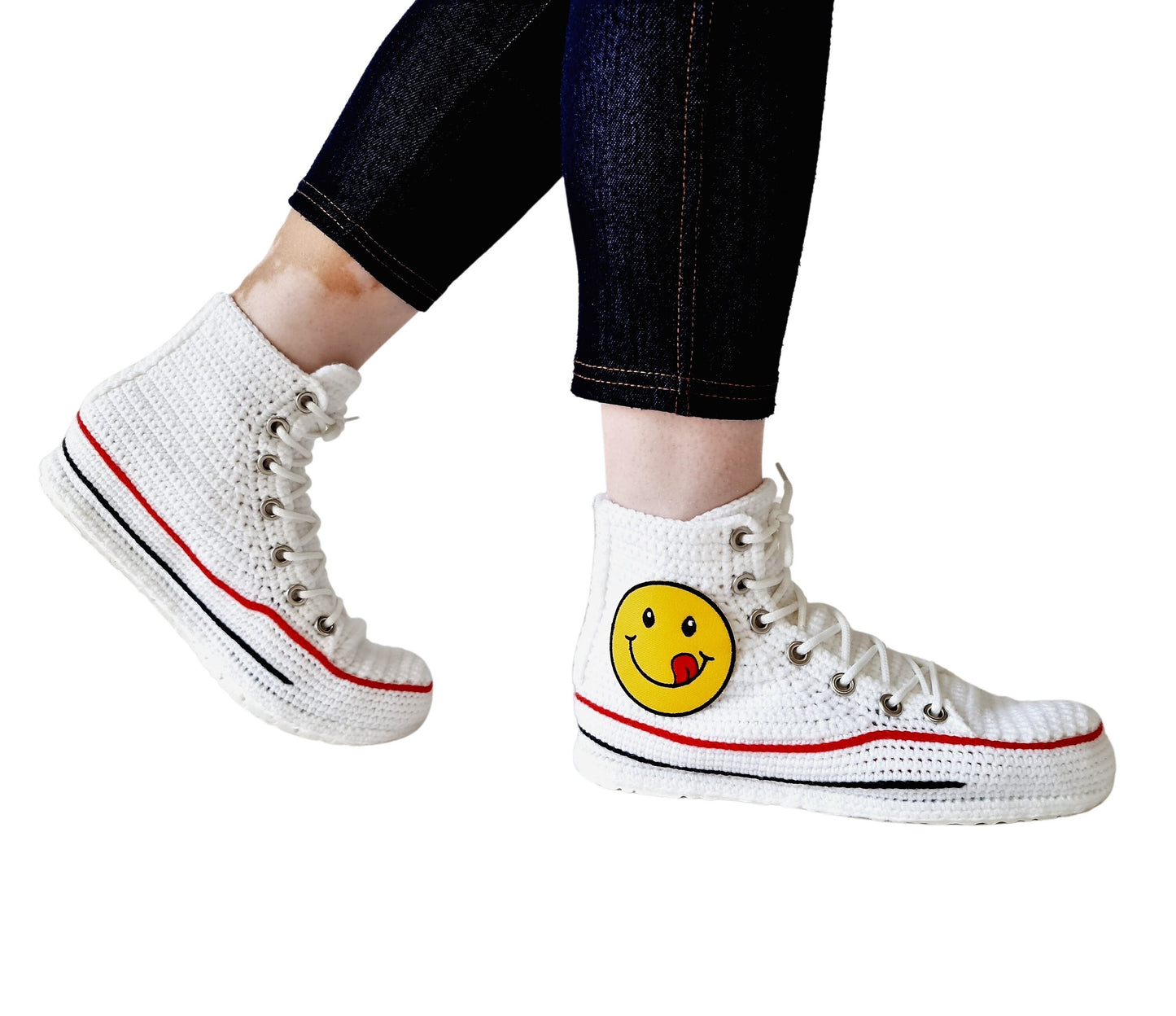 Classic Converse Shoes Emoji Casual Sneakers Custom Slippers Cotton Plush Soft - Byseay