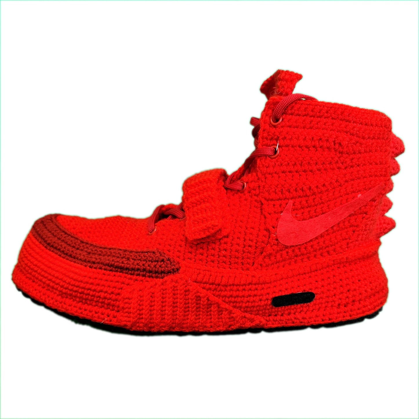 Red October Knitted Slippers Sneakers Custom Booties Shoes Breathable Socks - Byseay