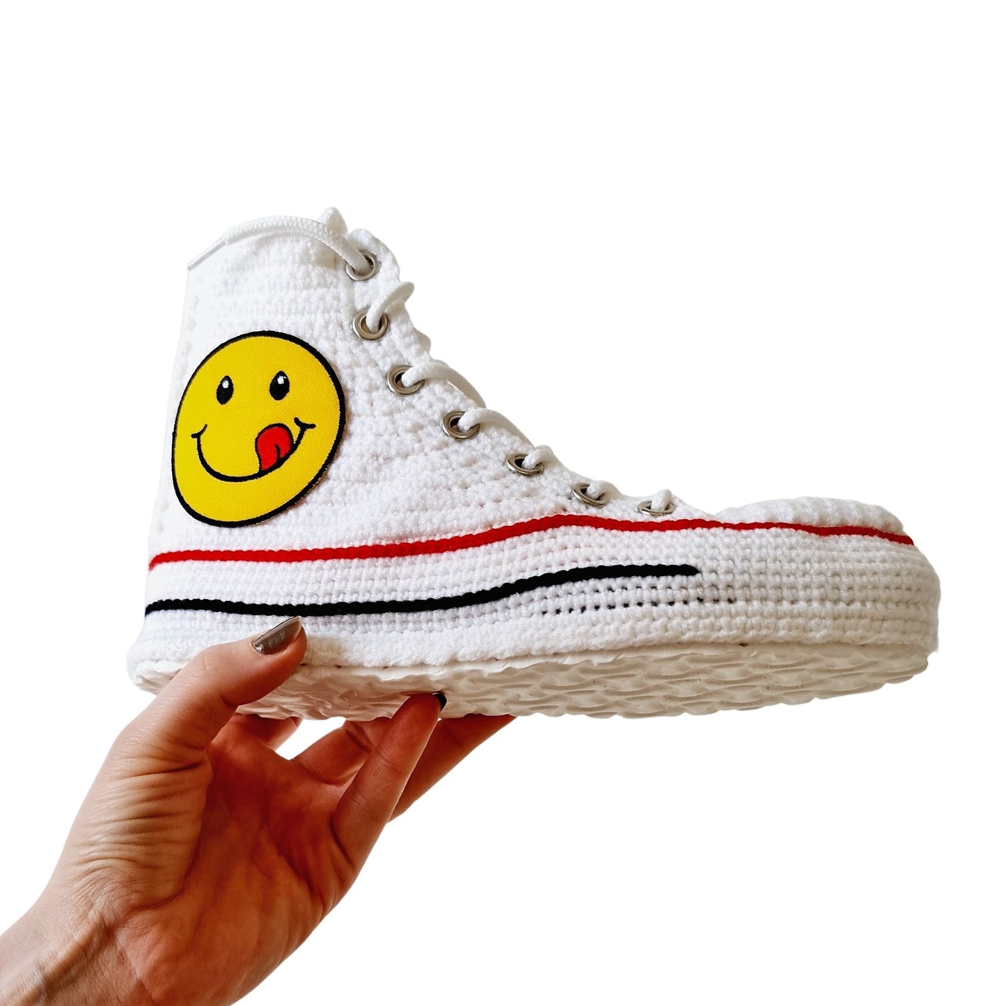 Classic Converse Shoes Emoji Casual Sneakers Custom Slippers Cotton Plush Soft - Byseay