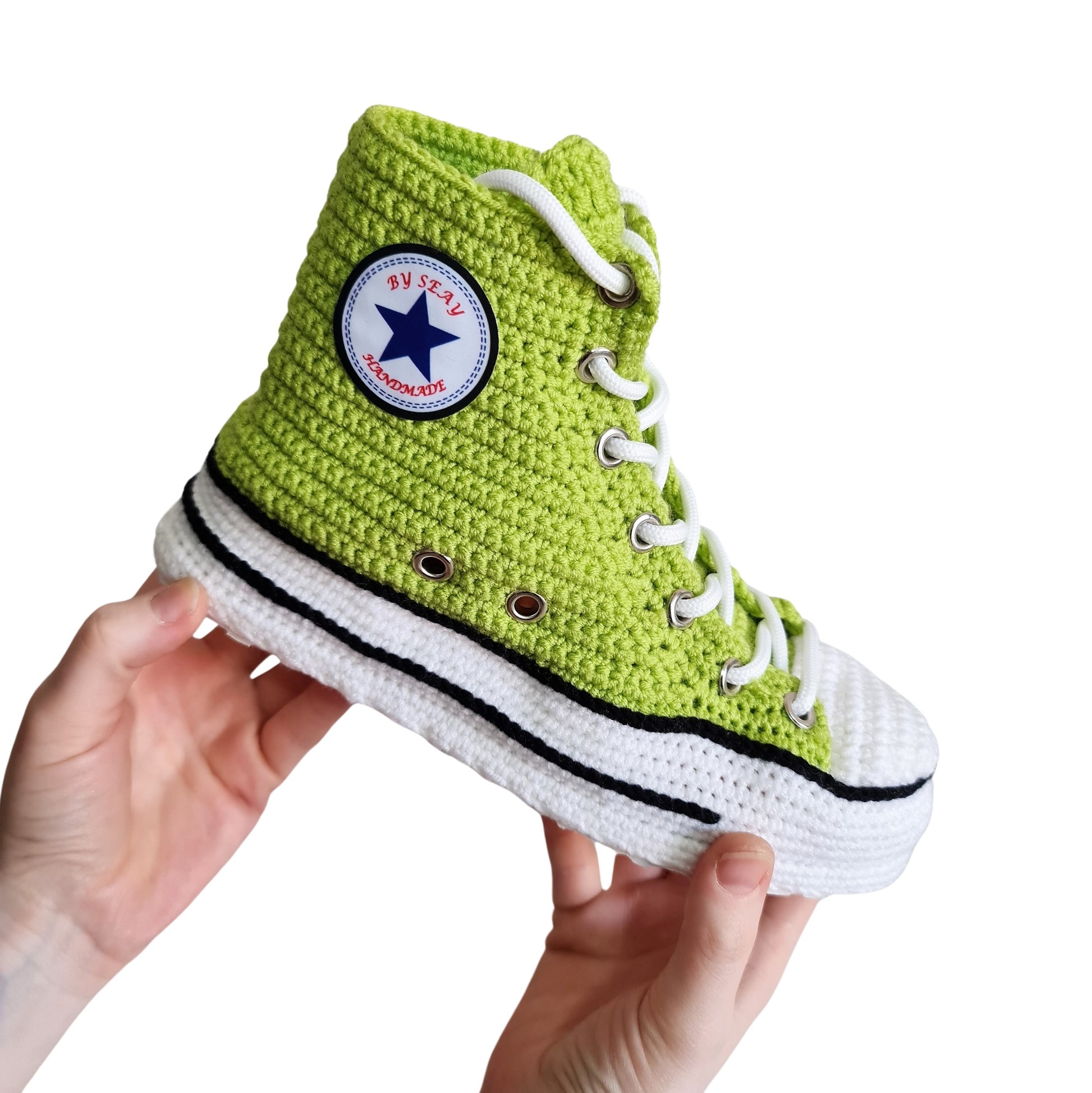 Light Neon Green Converse Slippers Custom Sneakers Home Shoes